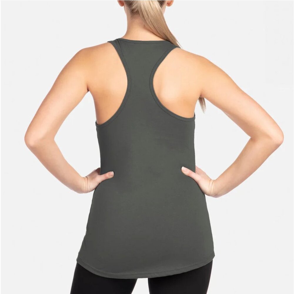 Next Level Apparel Ideal Racerback Tank. Drak Gray Racerback Tank Top